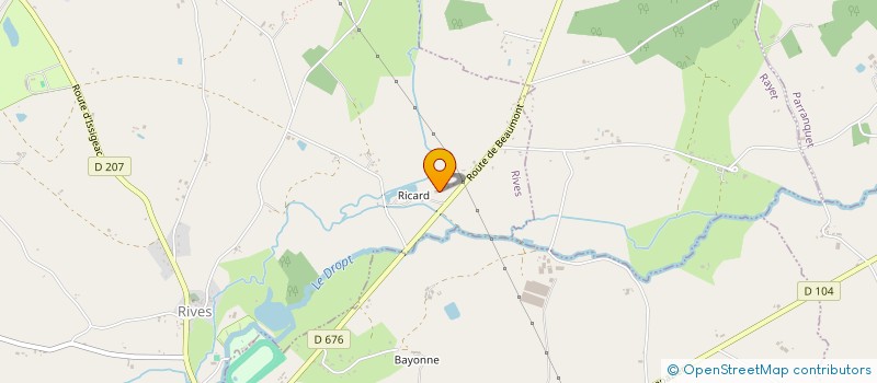 localisation de l'entreprise 333 125 698   RIVES