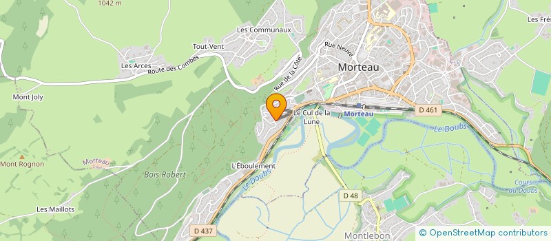 localisation de l'entreprise 334 164 951   MORTEAU