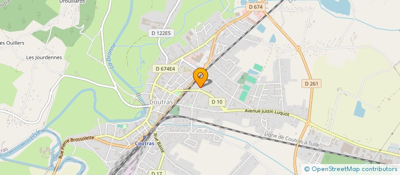 localisation de l'entreprise 334 253 812   COUTRAS