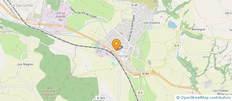 localisation de l'entreprise 334 368 594 à CHORGES