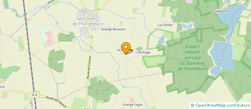 localisation de l'entreprise 338 052 087   SAINT-JEAN-DE-THURIGNEUX