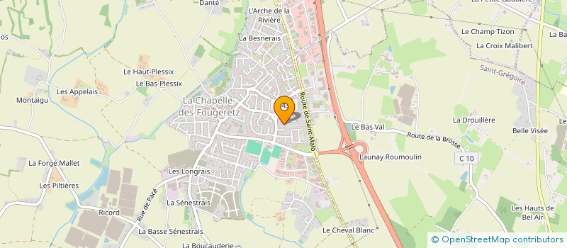 localisation de l'entreprise 338 147 556 à LA CHAPELLE-DES-FOUGERETZ