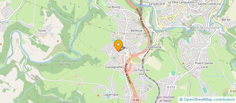 localisation de l'entreprise 338 248 032   RODEZ