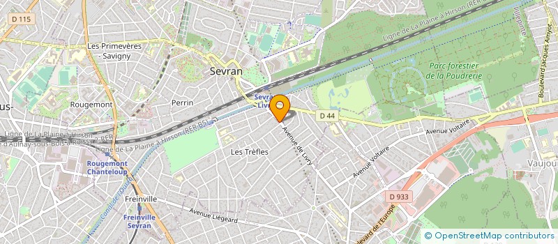 localisation de l'entreprise 338 463 540 à SEVRAN