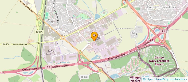 localisation de l'entreprise 338 604 416   BAILLY-ROMAINVILLIERS