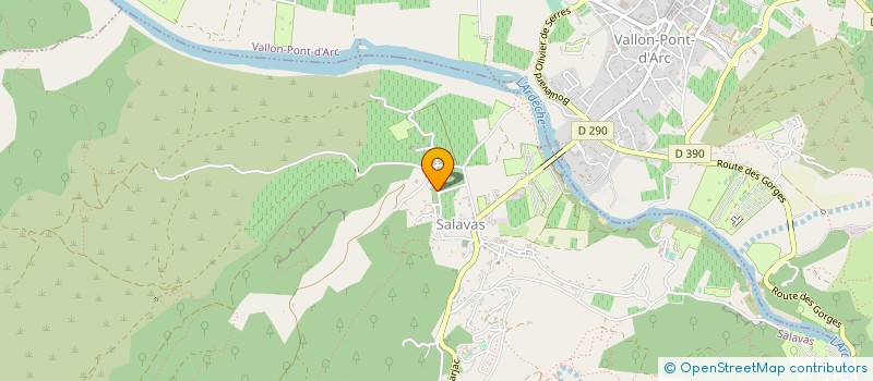 localisation de l'entreprise 338 909 427 à SALAVAS