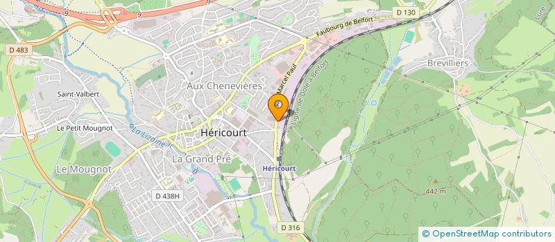 localisation de l'entreprise 339 110 116   HERICOURT