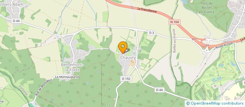 localisation de l'entreprise 339 471 401   CHAUVRY