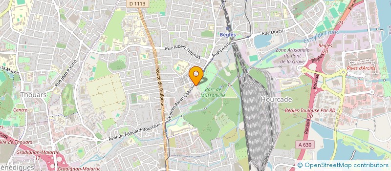 localisation de l'entreprise 339 551 822 à MERIGNAC