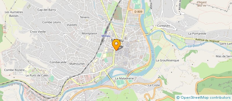 localisation de l'entreprise 339 601 783   MILLAU