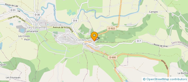 localisation de l'entreprise 339 698 227   CORDES-SUR-CIEL