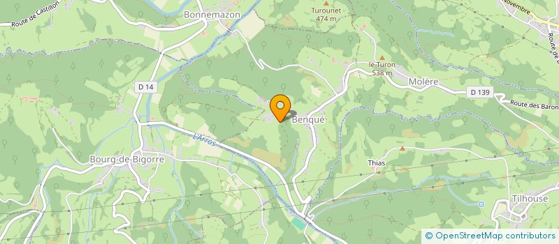 localisation de l'entreprise 339 837 528   BENQUE-MOLERE