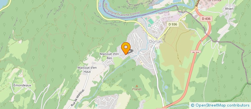 localisation de l'entreprise 33BLANCHONS  DORTAN