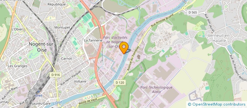 localisation de l'entreprise 33C  NOGENT-SUR-OISE