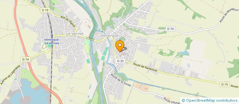 localisation de l'entreprise 33TOURS à VENERQUE