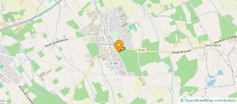 localisation de l'entreprise 34 à LANSARGUES