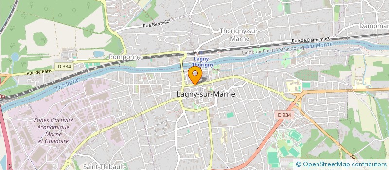 localisation de l'entreprise 34 ARCHITECTES  LAGNY-SUR-MARNE