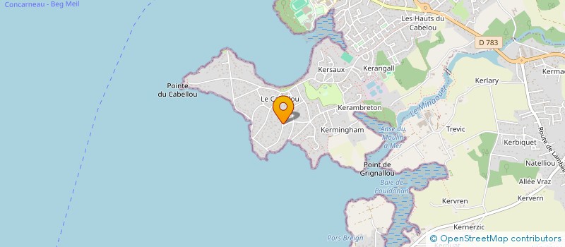 localisation de l'entreprise 34 BAFA  CONCARNEAU