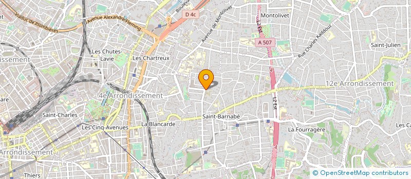 localisation de l'entreprise 34 BD GAROUTTE à MARSEILLE