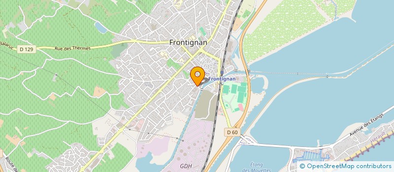 localisation de l'entreprise 34 PNEUS à FRONTIGNAN