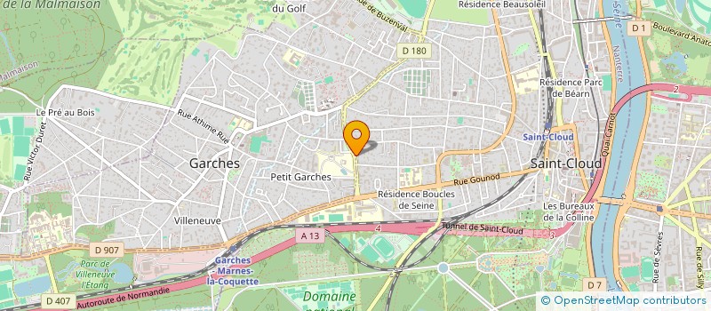 localisation de l'entreprise 34 PORTE JAUNE à SAINT-CLOUD