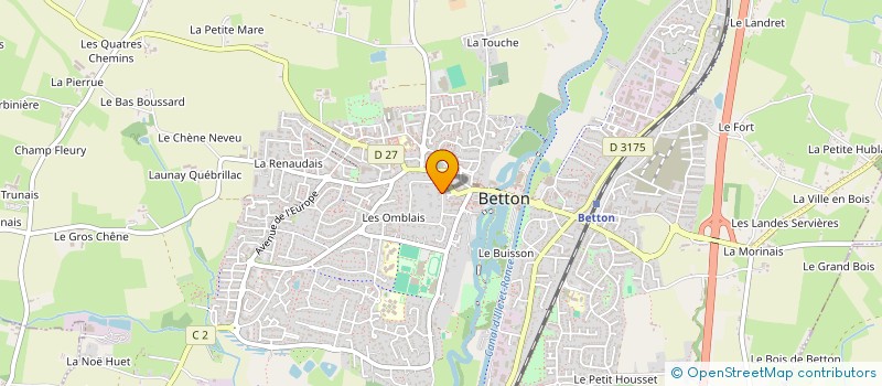 localisation de l'entreprise 34 RDP  BETTON