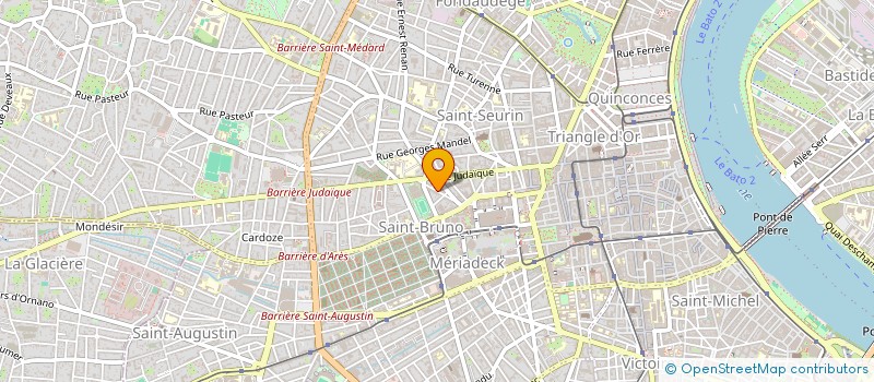 localisation de l'entreprise 34 RUE DE LA BENATTE  BORDEAUX