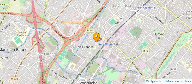 localisation de l'entreprise 34 RUE HENRI CARETTE  WASQUEHAL