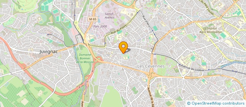 localisation de l'entreprise 34 SPORT CONCEPT à MONTPELLIER