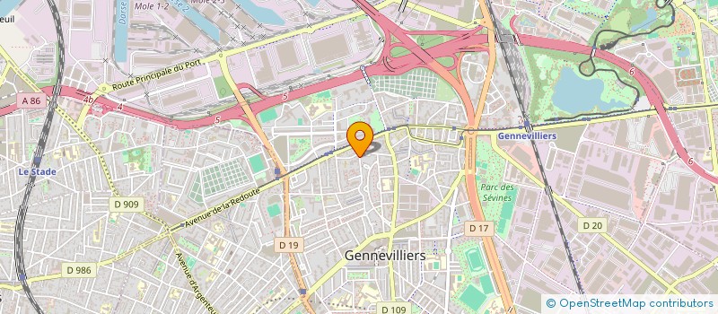 localisation de l'entreprise 340 105 345 à GENNEVILLIERS