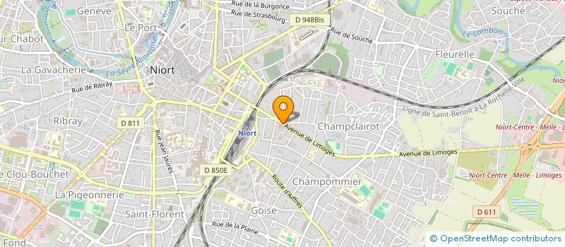 localisation de l'entreprise 340 333 558 à NIORT