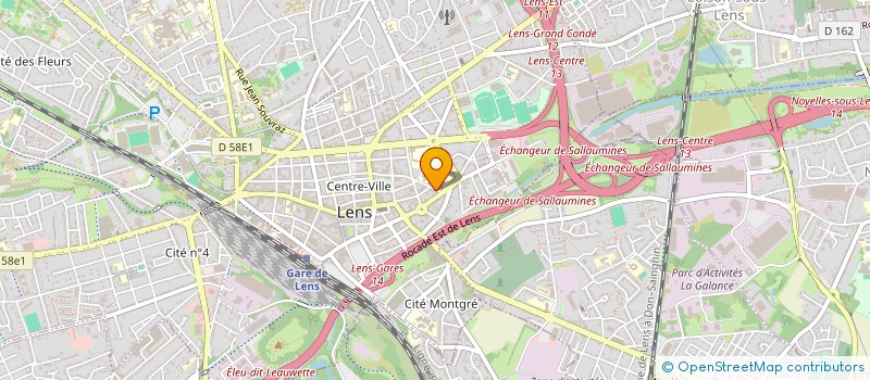 localisation de l'entreprise 340 384 569 à LENS