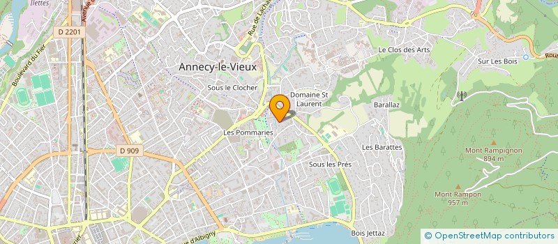 localisation de l'entreprise 340 406 735 à ANNECY