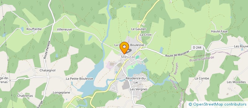 localisation de l'entreprise 340 551 498 à MEUZAC