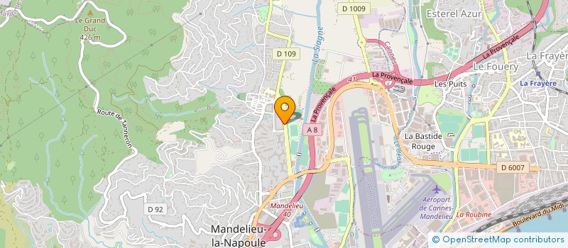 localisation de l'entreprise 341 302 172 à MANDELIEU LA NAPOULE