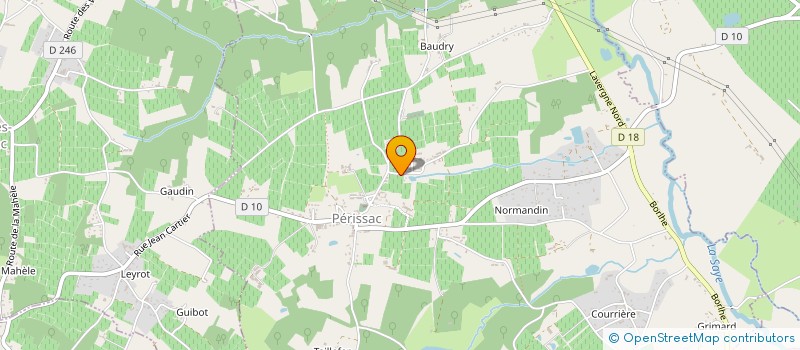 localisation de l'entreprise 341 367 548   PERISSAC