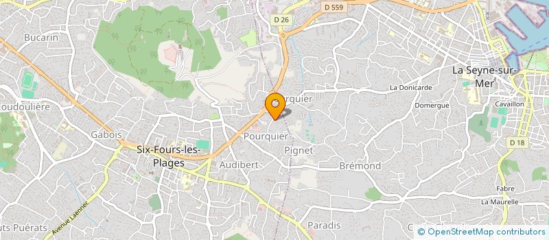 localisation de l'entreprise 341 728 293 à SIX-FOURS-LES-PLAGES