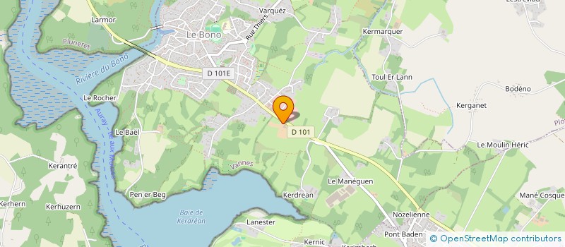 localisation de l'entreprise 342 180 775   LARMOR-BADEN