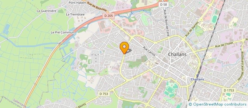 localisation de l'entreprise 342 442 431  à CHALLANS