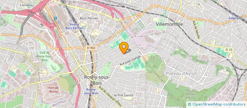 localisation de l'entreprise 342 522 232 à ROSNY-SOUS-BOIS