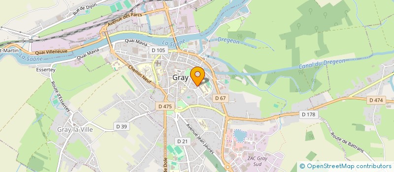 localisation de l'entreprise 342 600 061   GRAY