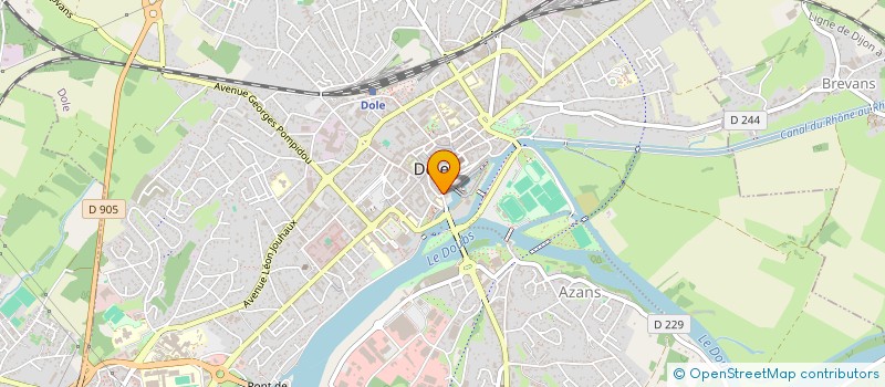 localisation de l'entreprise 343 070 199 à DOLE