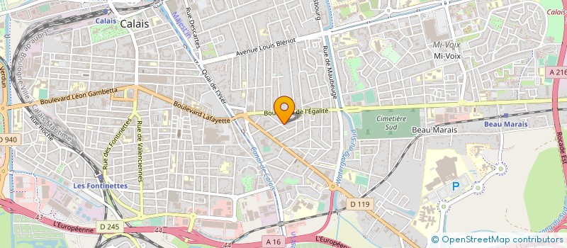 localisation de l'entreprise 343 190 674   CALAIS