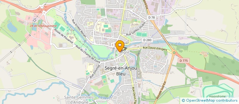 localisation de l'entreprise 343 301 214   SEGRE-EN-ANJOU BLEU