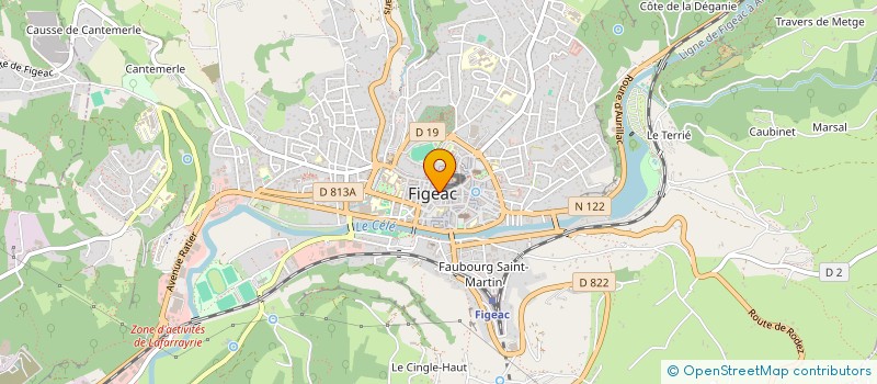localisation de l'entreprise 343 372 025 à AURILLAC