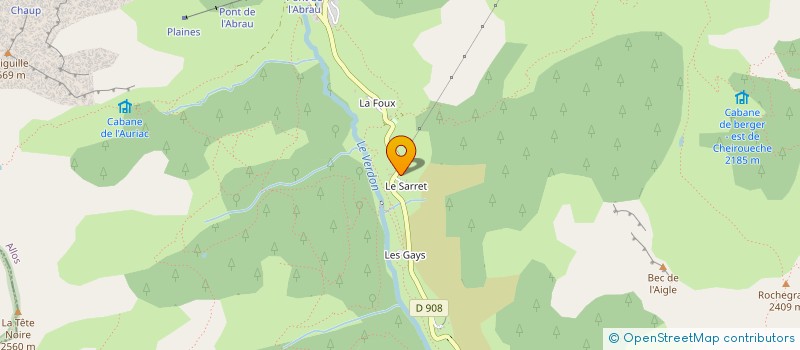 localisation de l'entreprise 343 505 574 à ALLOS