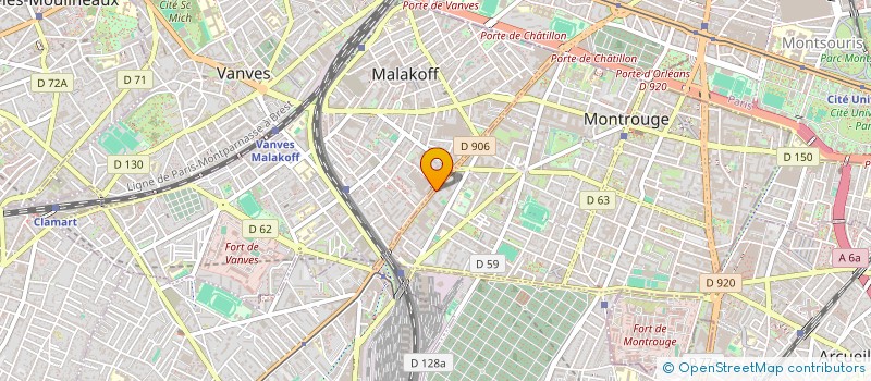 localisation de l'entreprise 343 587 812   MONTROUGE