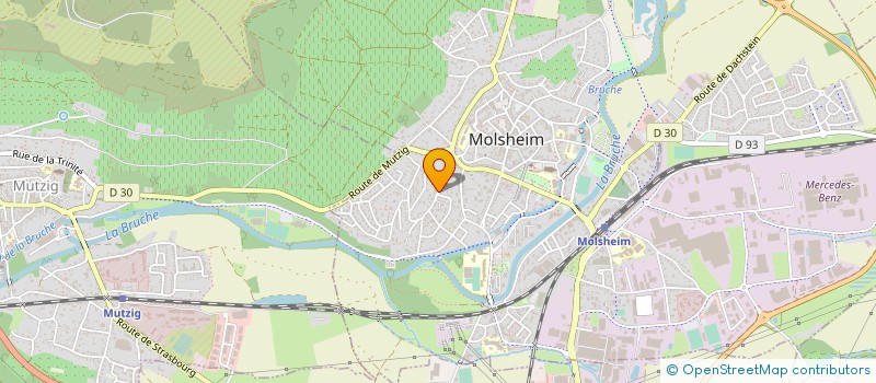localisation de l'entreprise 345 171 102 à MOLSHEIM