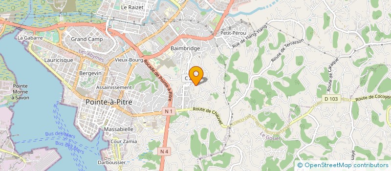 localisation de l'entreprise 345 203 061 à LES ABYMES