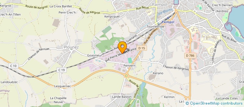 localisation de l'entreprise 347 401 739   PLOUEZEC